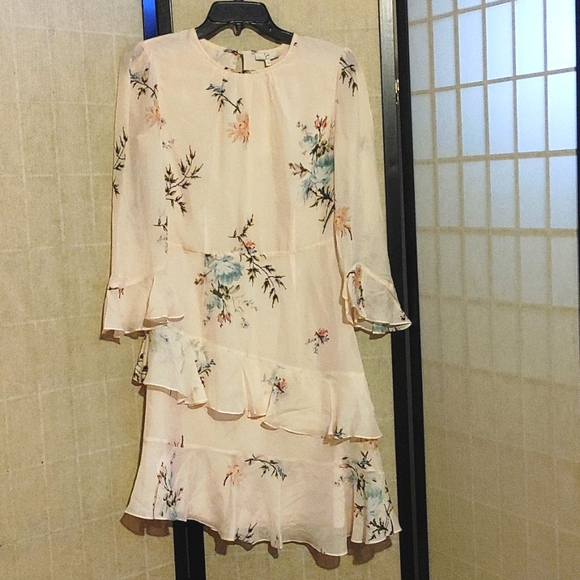 NWT Joie Cocktail Kayane Goldenrod 100% Silk Dress Size 2 - Picture 14 of 15